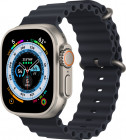 Watch Ultra GPS + Cellular, 49 мм корпус из титана, ремешок Ocean цвета Тёмная ночь Изображение Watch Ultra GPS + Cellular, 49 мм корпус из титана, ремешок Ocean цвета Тёмная ночь