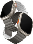 Изображение Силиконовый ремешок Uniq Revix для Apple Watch 44-49 мм Белый/Серый