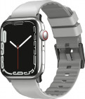 Изображение Силиконовый ремешок Uniq Linus для Apple Watch 44-49 мм Серый