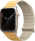 Силиконовый ремешок Uniq Revix Premium для Apple Watch 40-42 мм Желтый/Слоновая кость Изображение Силиконовый ремешок Uniq Revix Premium для Apple Watch 40-42 мм Желтый/Слоновая кость