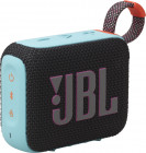 JBL Go 4 Черный/Голубой Изображение JBL Go 4 Черный/Голубой