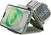 Беспроводное зарядное устройство EnergEA Bazic GoMag Trio Plus 3в1 22.5W Зеленый Изображение Беспроводное зарядное устройство EnergEA Bazic GoMag Trio Plus 3в1 22.5W Зеленый