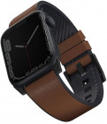Кожаный влагоустойчивый ремешок Uniq Straden для Apple Watch 44-49 мм Коричневый Изображение Кожаный влагоустойчивый ремешок Uniq Straden для Apple Watch 44-49 мм Коричневый