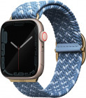 Изображение Плетеный ремешок Uniq ASPEN DE для Apple Watch 40-42 мм Голубой