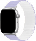 Изображение Силиконовый ремешок uBear Mode Strap для Apple Watch 40-42 мм Лавандовый/Белый