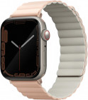 Силиконовый ремешок Uniq Revix для Apple Watch 40-42 мм Розовый/Бежевый Изображение Силиконовый ремешок Uniq Revix для Apple Watch 40-42 мм Розовый/Бежевый