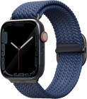 Изображение Плетеный ремешок Uniq ASPEN для Apple Watch 44-49 мм Синий