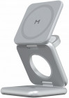 Беспроводное зарядное устройство Magssory Fold Pro Qi2 – 3 в 1 для iPhone, Watch, Airpods Серебристый Изображение Беспроводное зарядное устройство Magssory Fold Pro Qi2 – 3 в 1 для iPhone, Watch, Airpods Серебристый